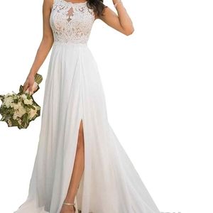 Size 10 (Large) Weilinsha Lace Mermaid Beach Wedding Dresse